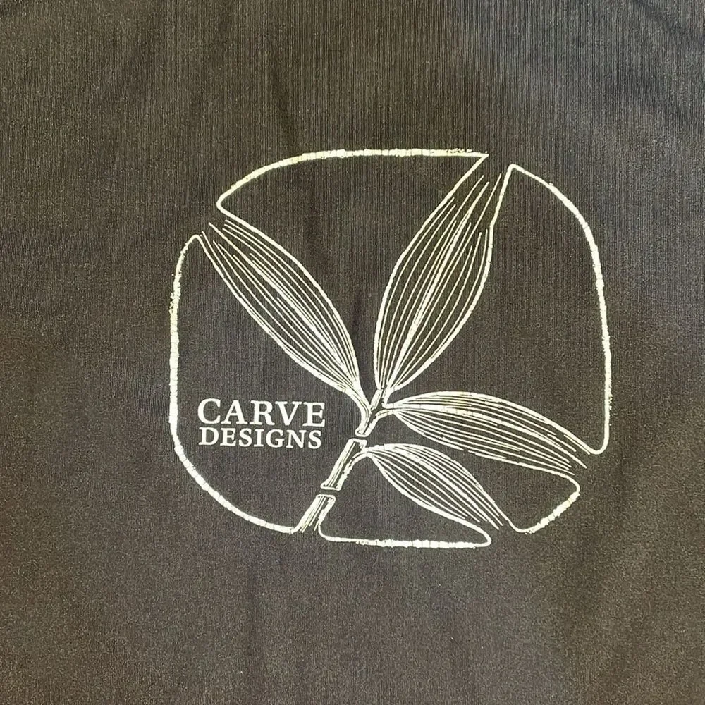 Carve Designs Mock Neck Rash Guard Swim Shirt Floral Black Long Sleeve UPF 50 XL - Picture 2 of 9